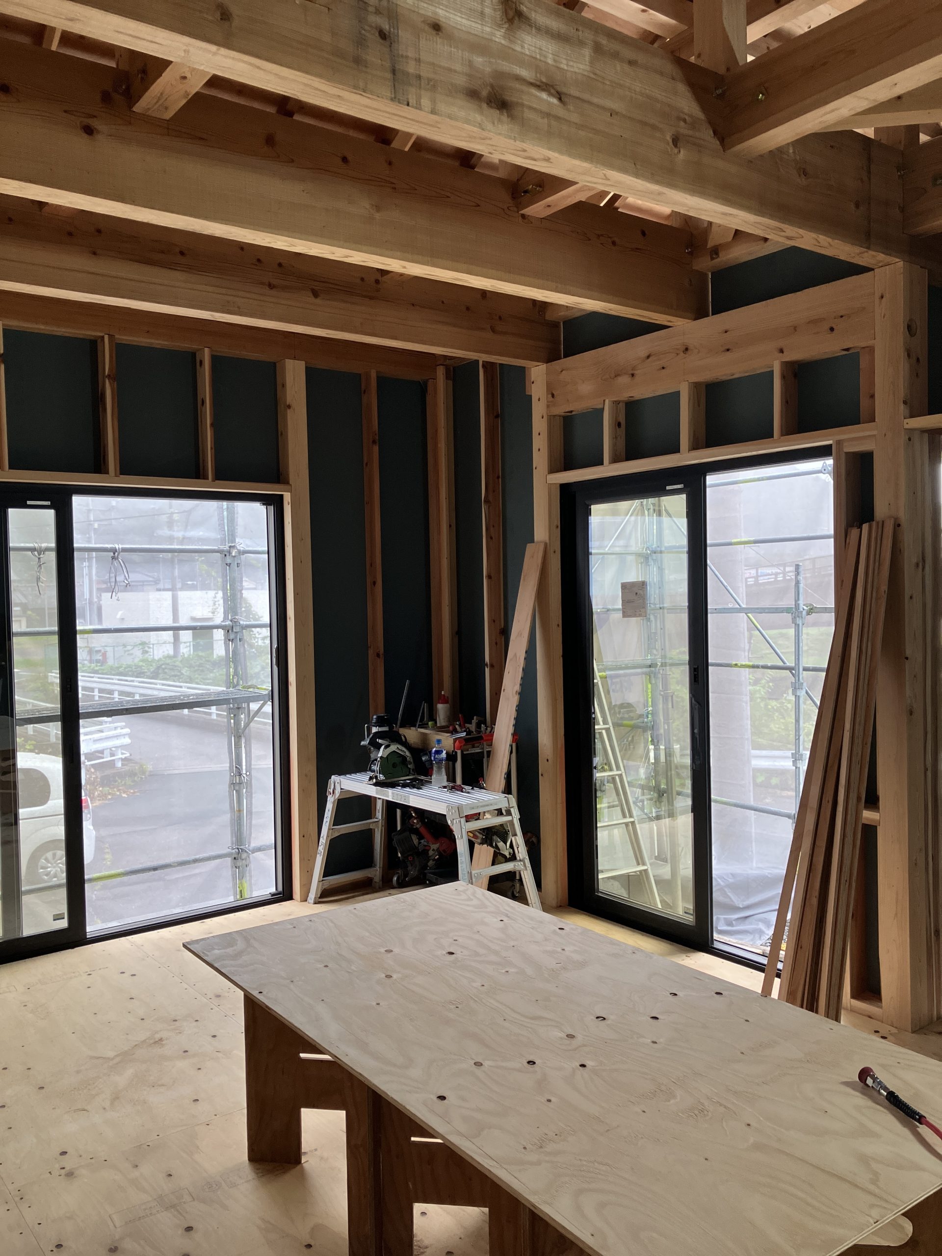 新城市の平屋住宅