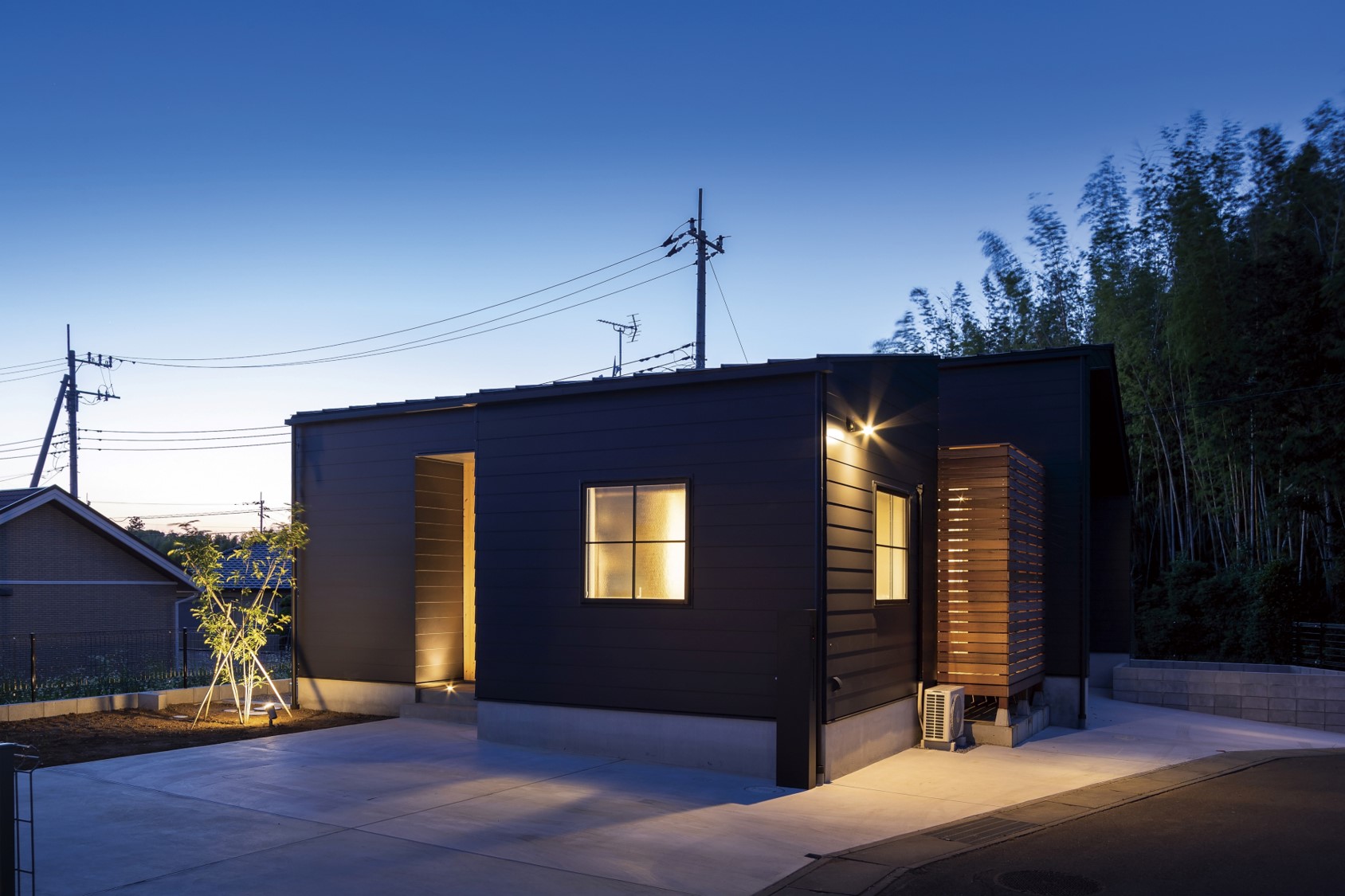 新城市の平屋住宅