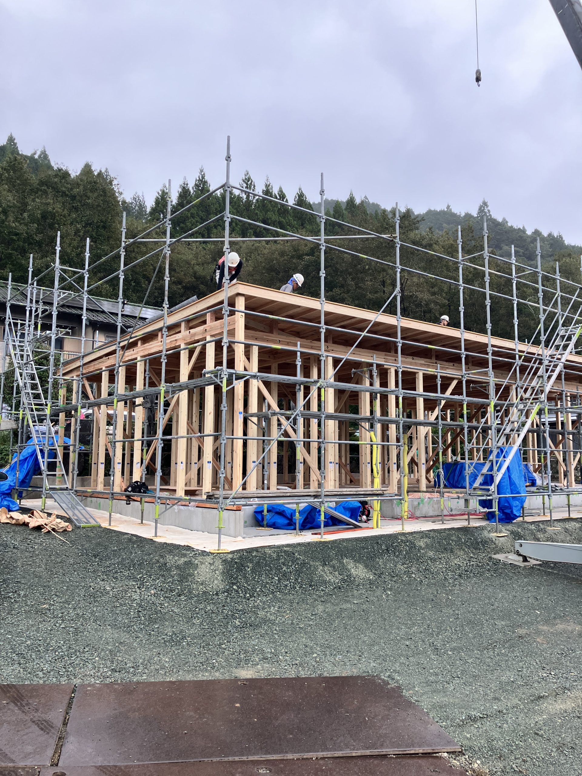 平屋の新築工事